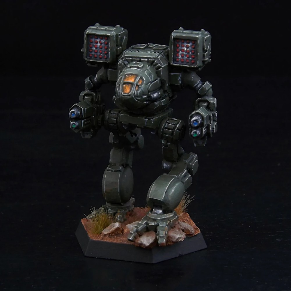 Painted BattleTech Miniature Timber Wolf Mech