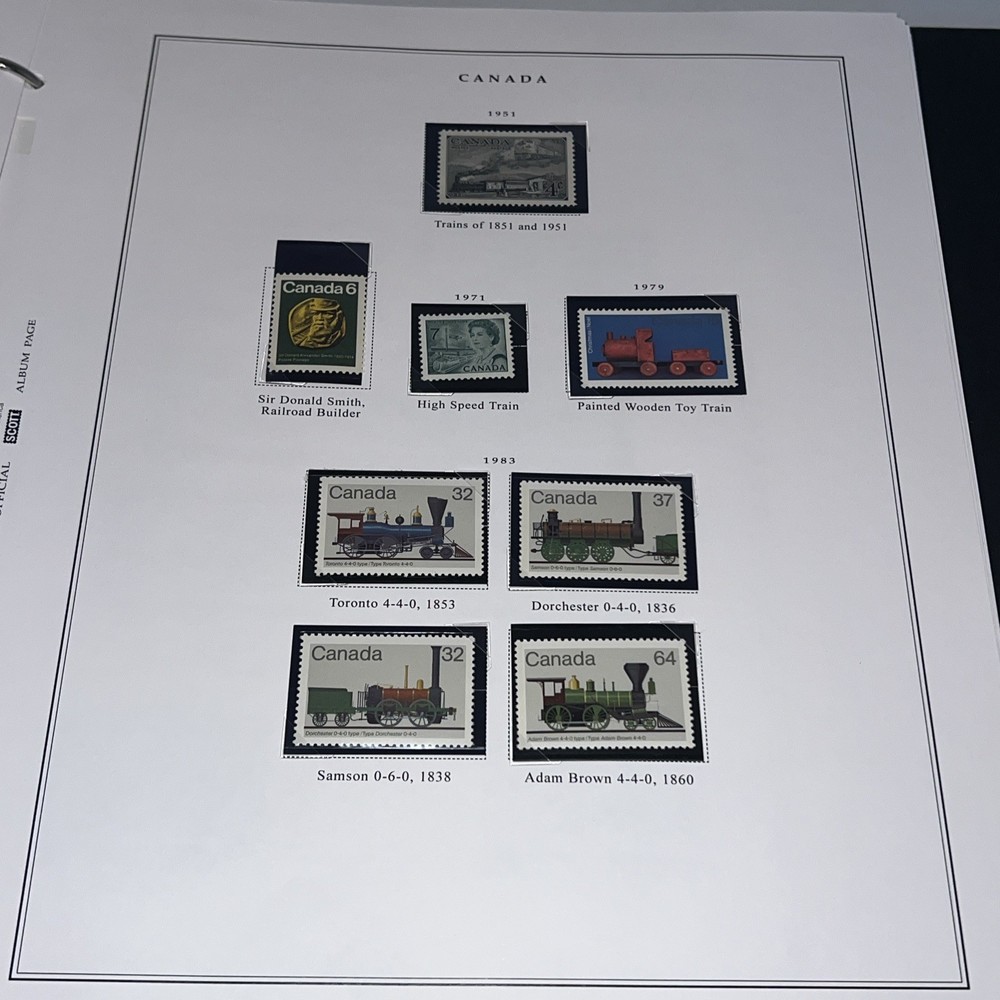 Scott Rail Transportation Album North Central & South America 114 Stamp Included