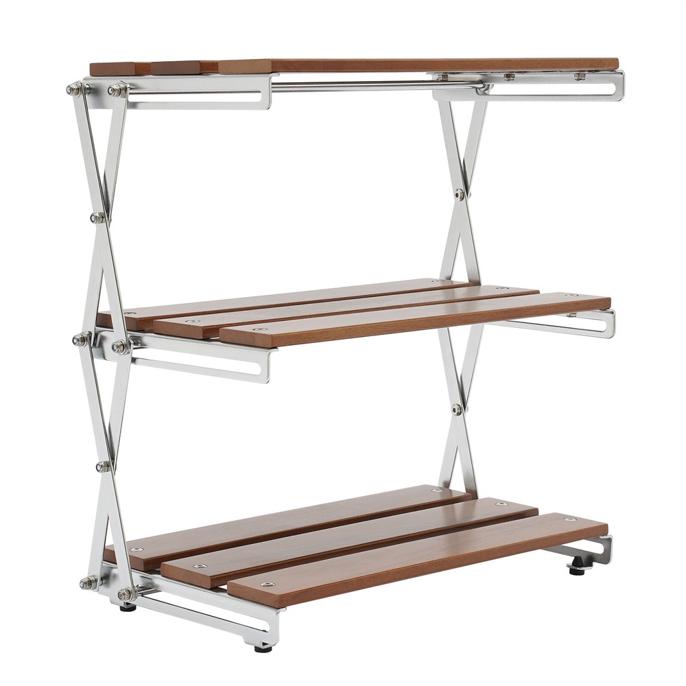 Camping Kitchen Table Picnic Cabinet Folding Cooking Storage Rack Portable