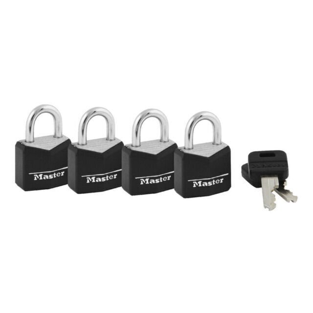 Master Lock 4Pk 3/4" Cvr Alu Padlock