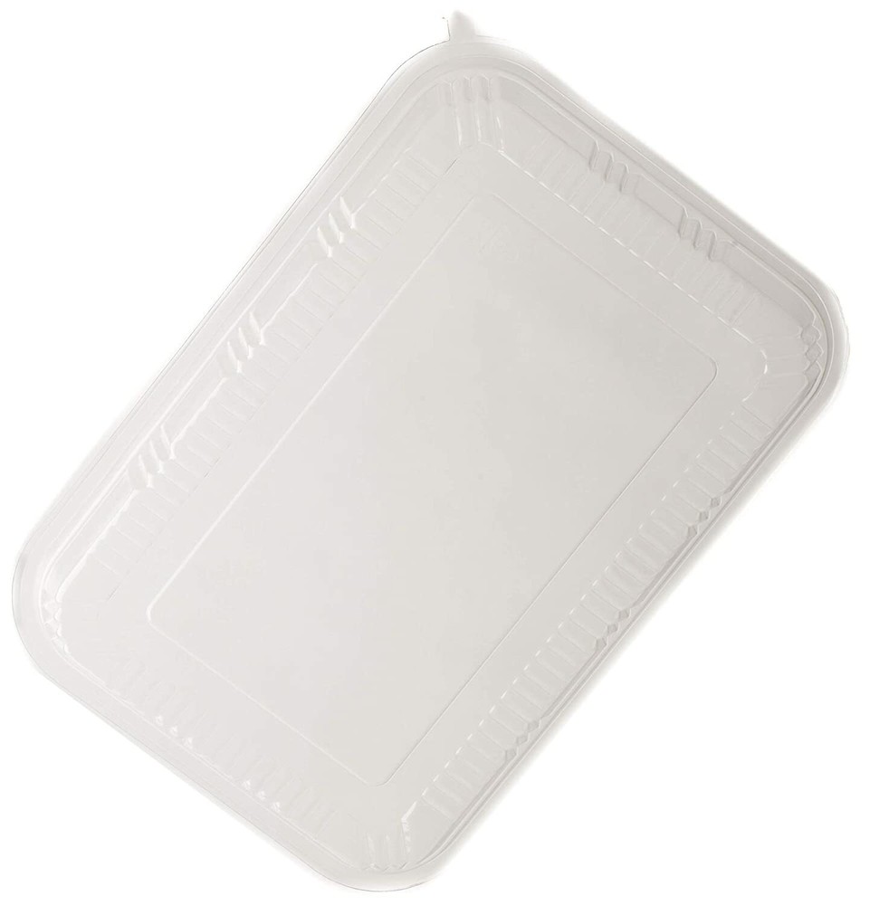 [ 45 Pack ] 3 Compartment Black Disposable Container with Lids