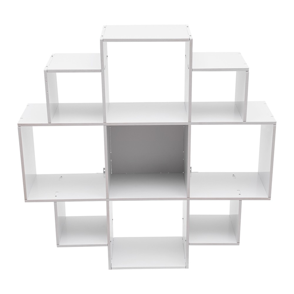 Wall Mounted Display Bookcase Book Shelf Home Decor Storage Rack Shelving Unit