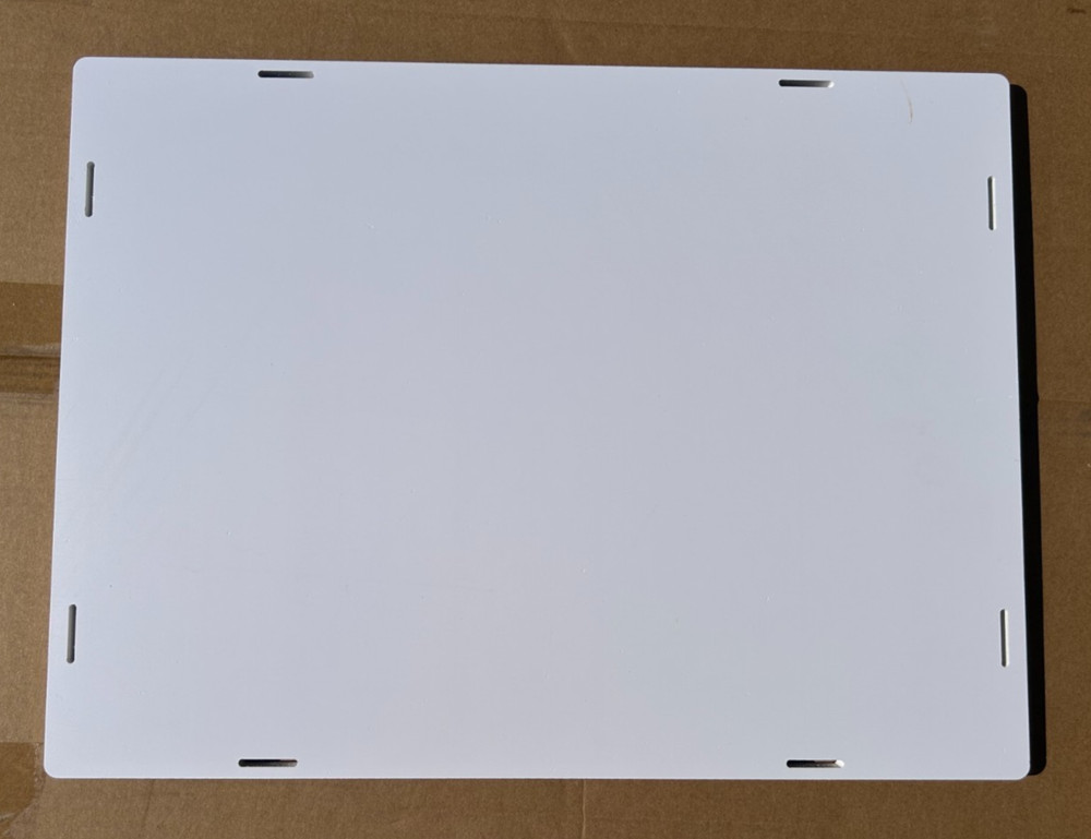 Acrylic Display Case with White Base - 29 inch tall - READ DESCRIPTION