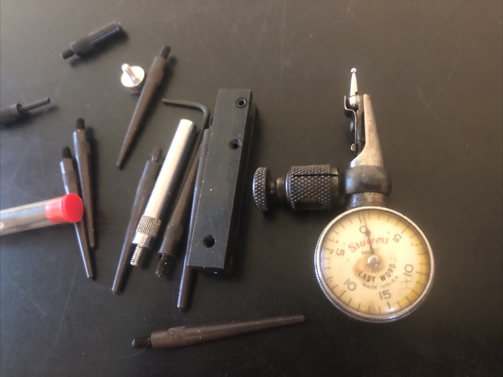 Starrett Last Word 711 Dial Indicator Plus extras