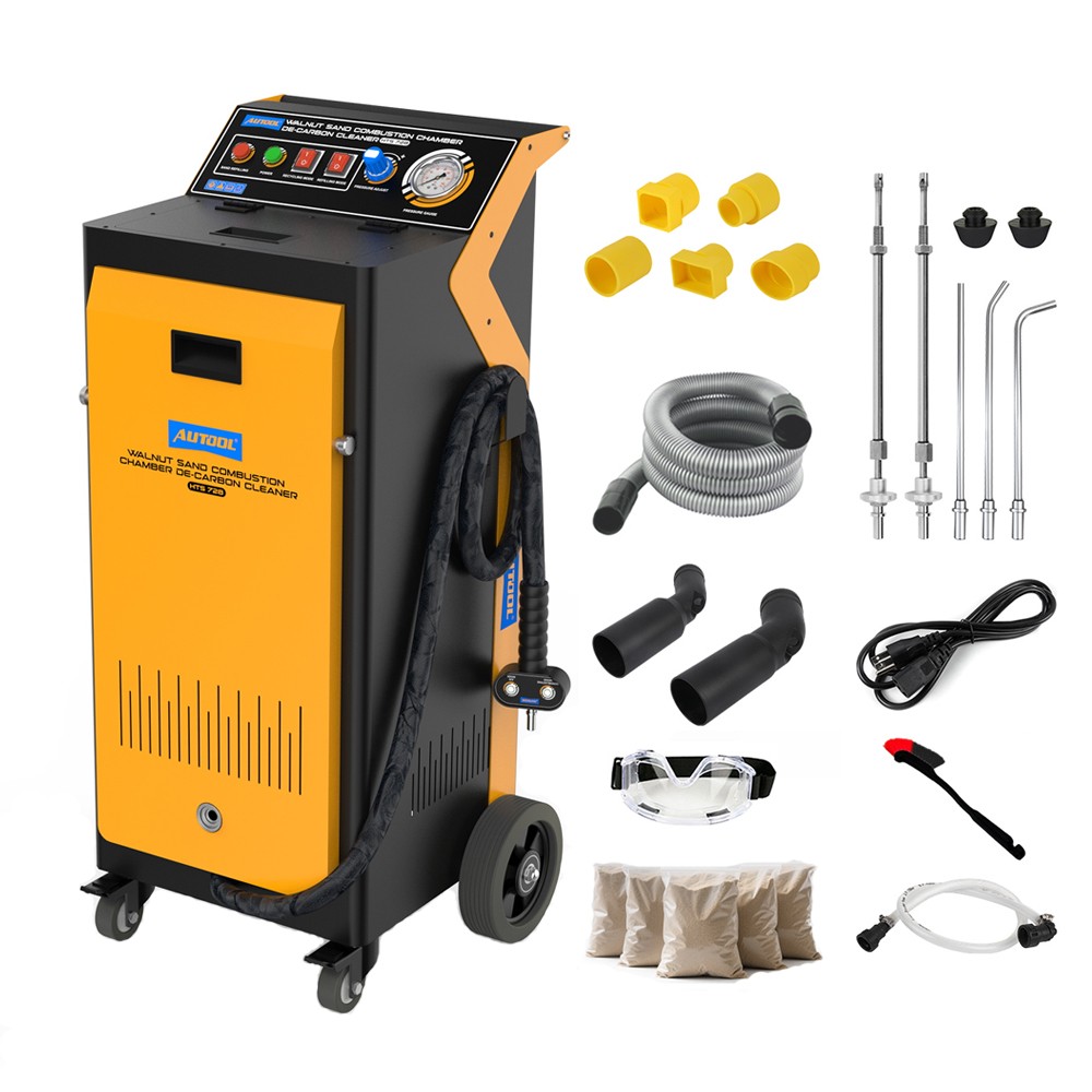 Walnut Sand Blaster Engine Combustion Chamber De-carbon Cleaner Cleaning Machine