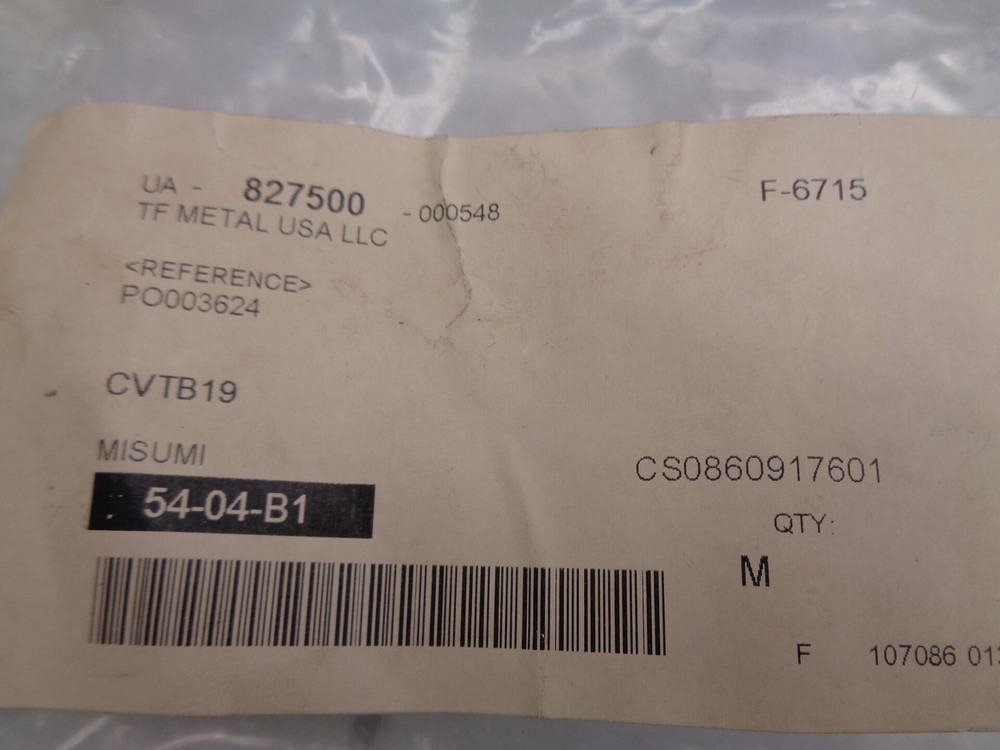 MISUMI CVTB19 LOCATING BLOCK NSNP