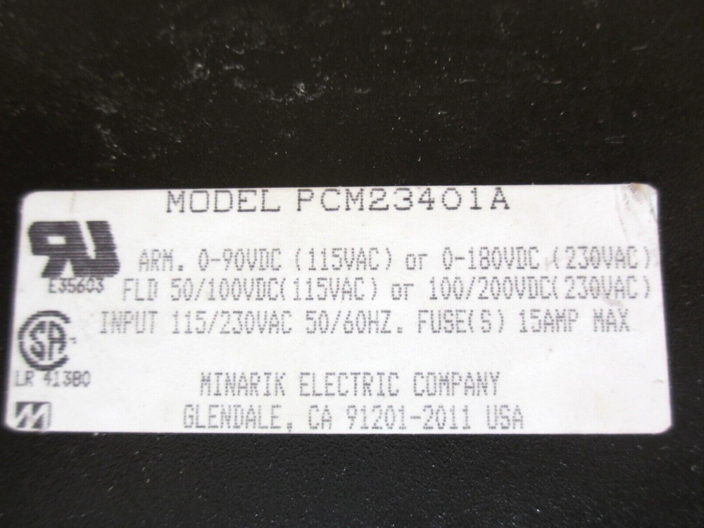 Minarik PCM23401A *NEW* DC Motor Speed Control