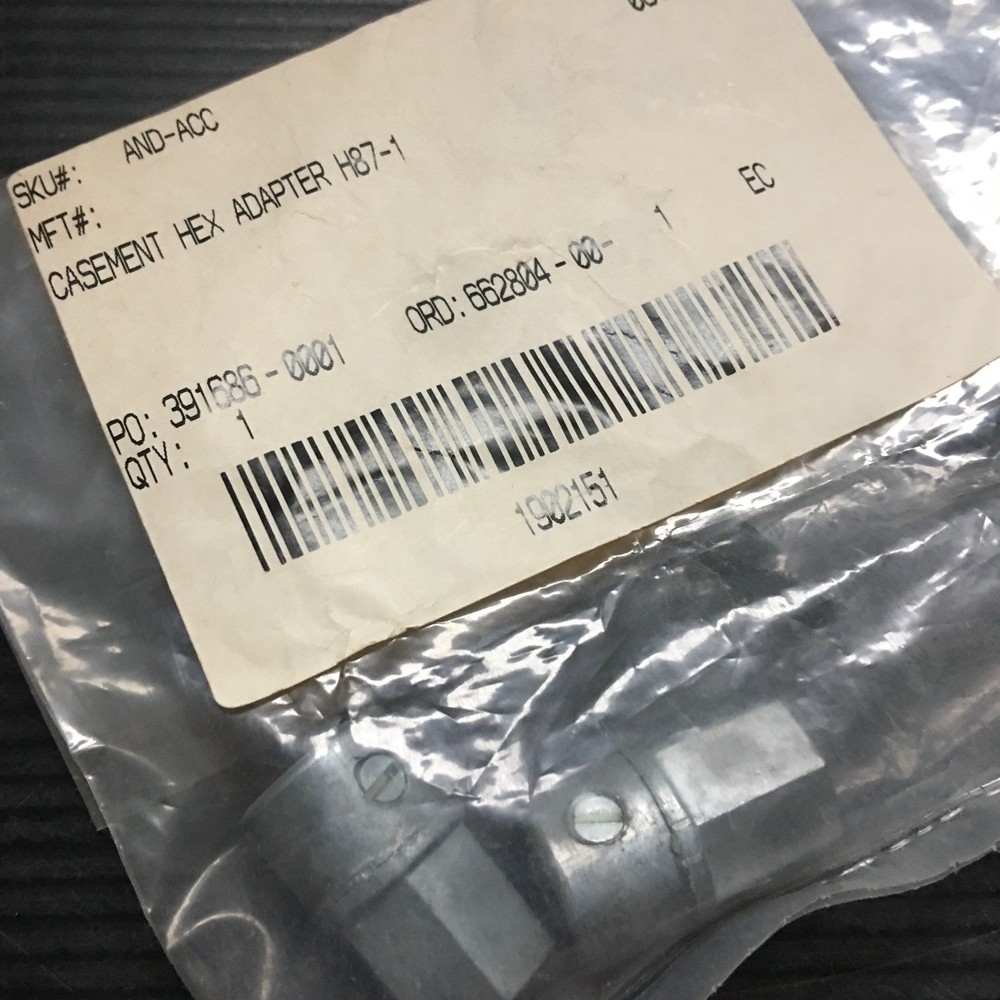 2 Andersen Casement Hex Adapter H87-1 Window Hexagonal Handle Extension