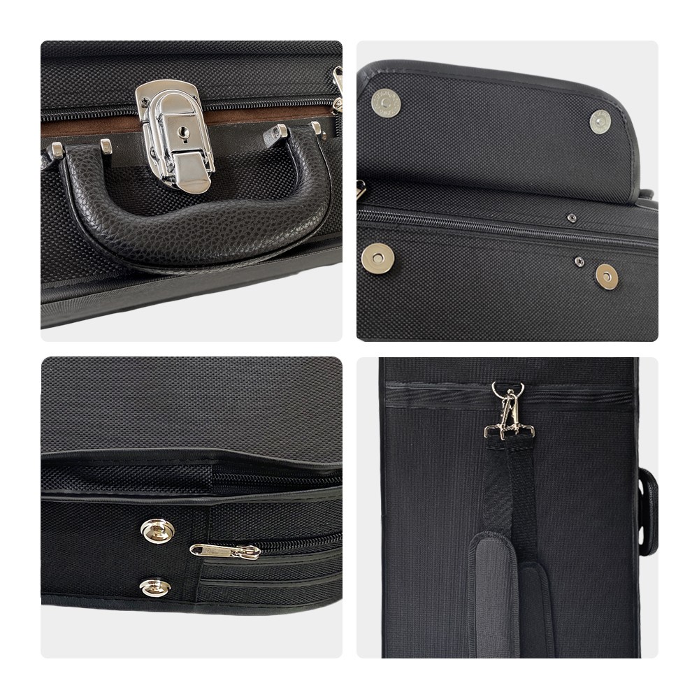 Double Violin Case Viola Case Wooden Struct Adjustable Size Violin Box Strong