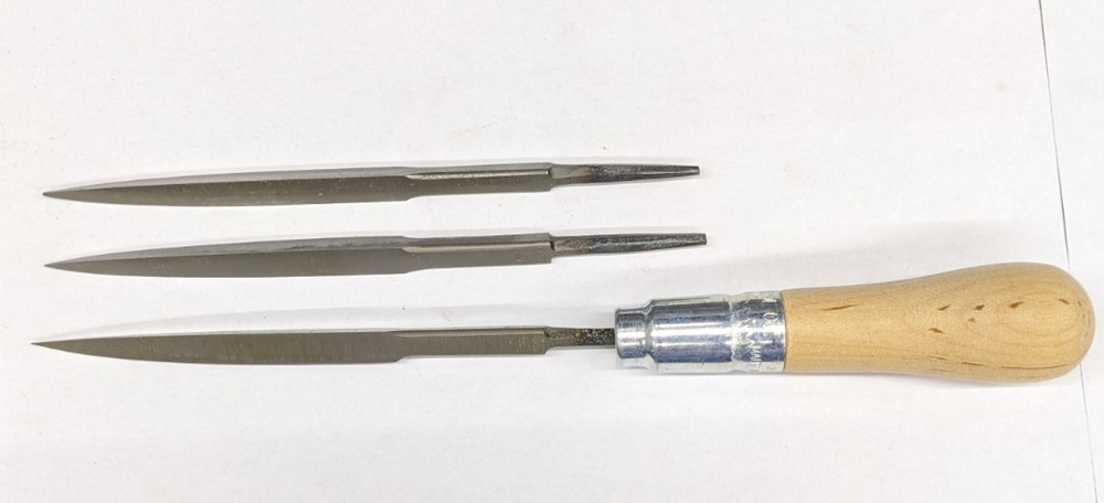 Collar Brand Three-Square Machinist's Triangular Scraper 3-3/4" Point - 3-Square