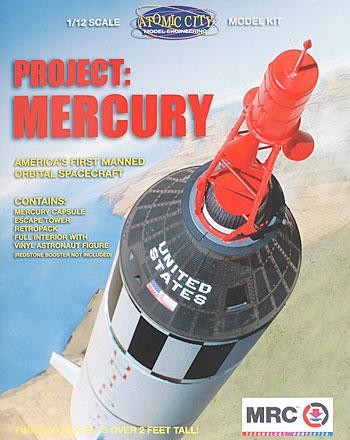 MRC 62001 1:12 Project: Mercury Space Capsule Plastic Model Kit