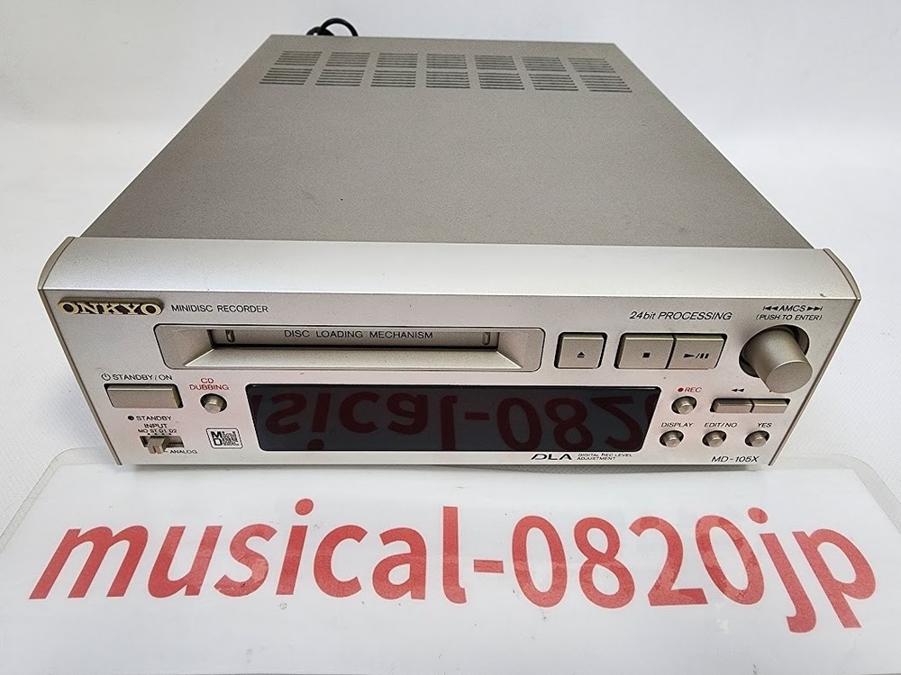 ONKYO MD-105X Mini Disc Recorder Audio