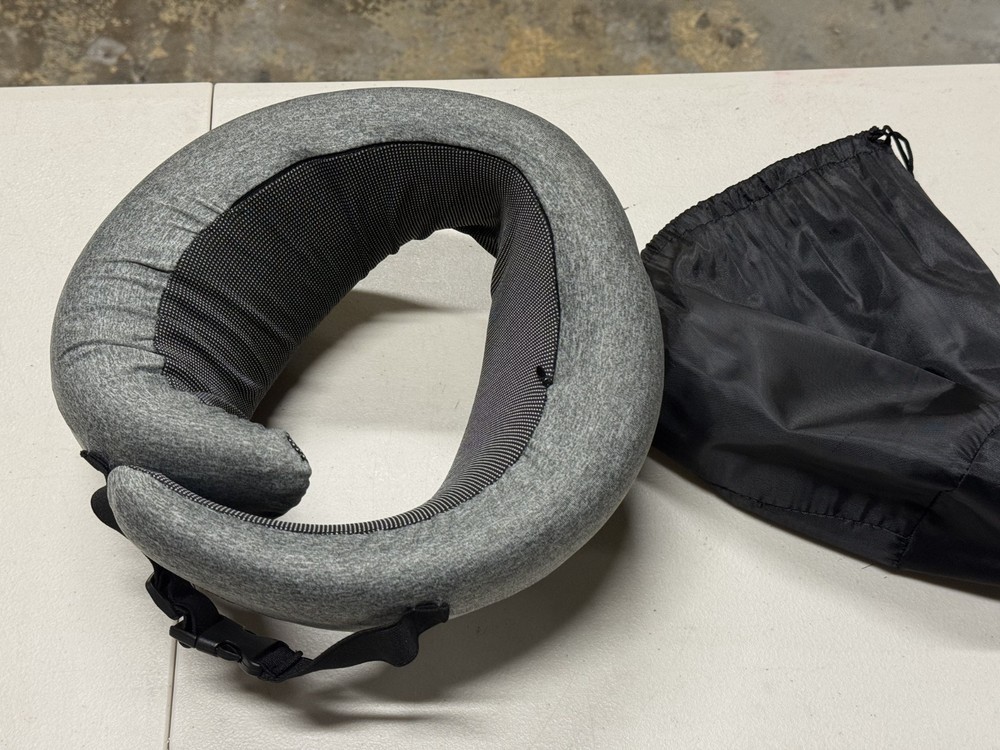Premium Memory Foam Travel Pillow with Adjustable Strap – Neck Support
