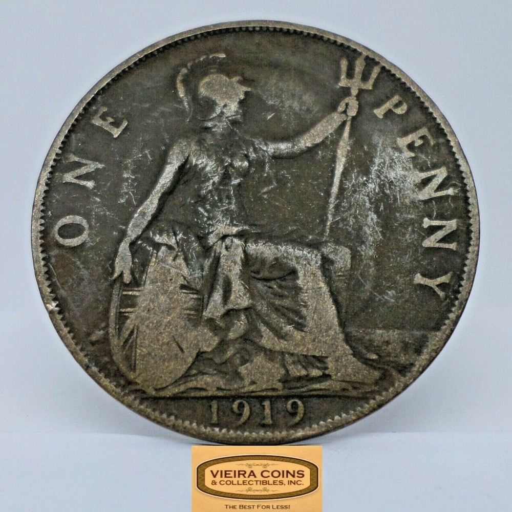 1919 Great Britain One Penny  - #C20953NQ