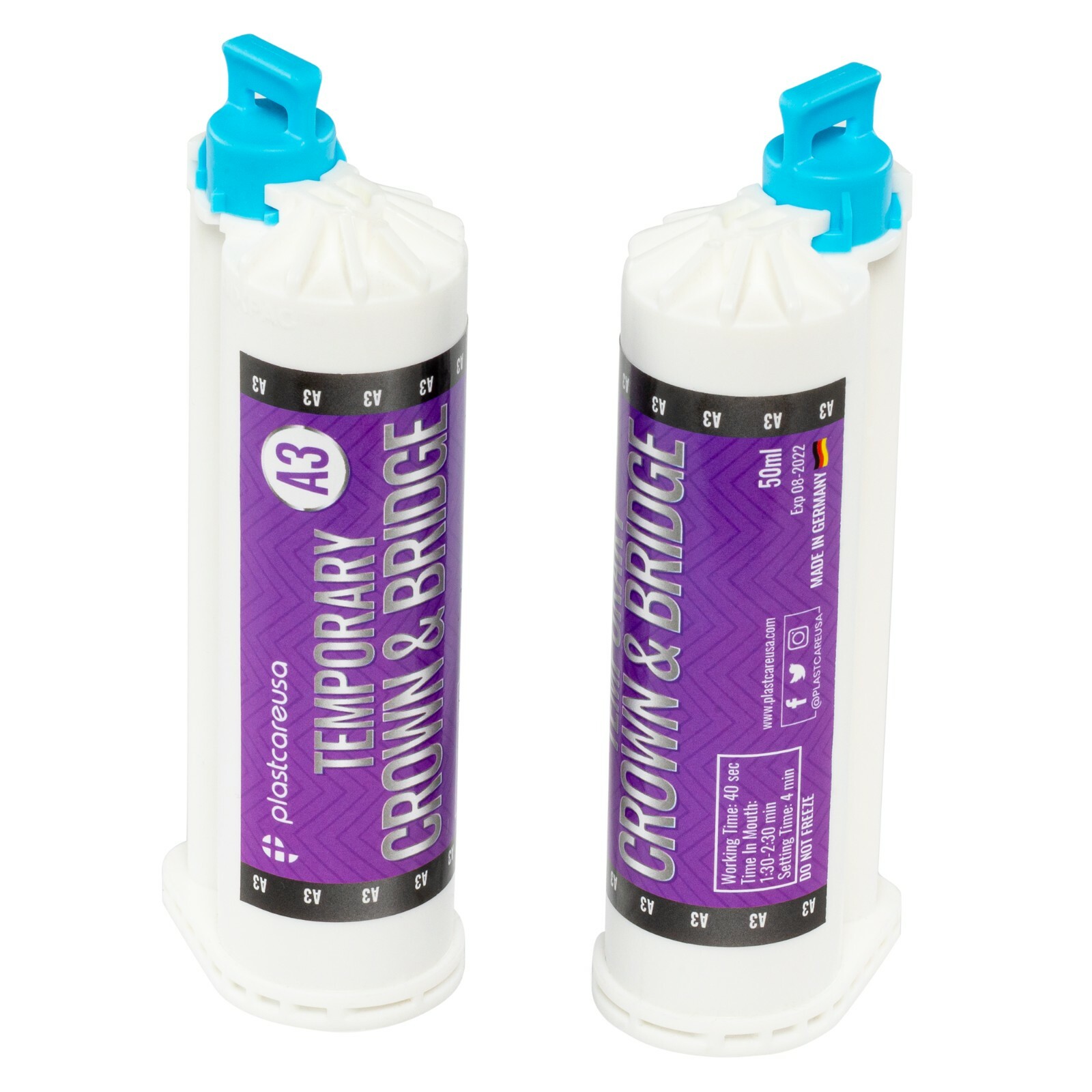 Temporary Crown Bridge Material + 10 Mixing Tips 10:1 All Shades Temp C&B 76g