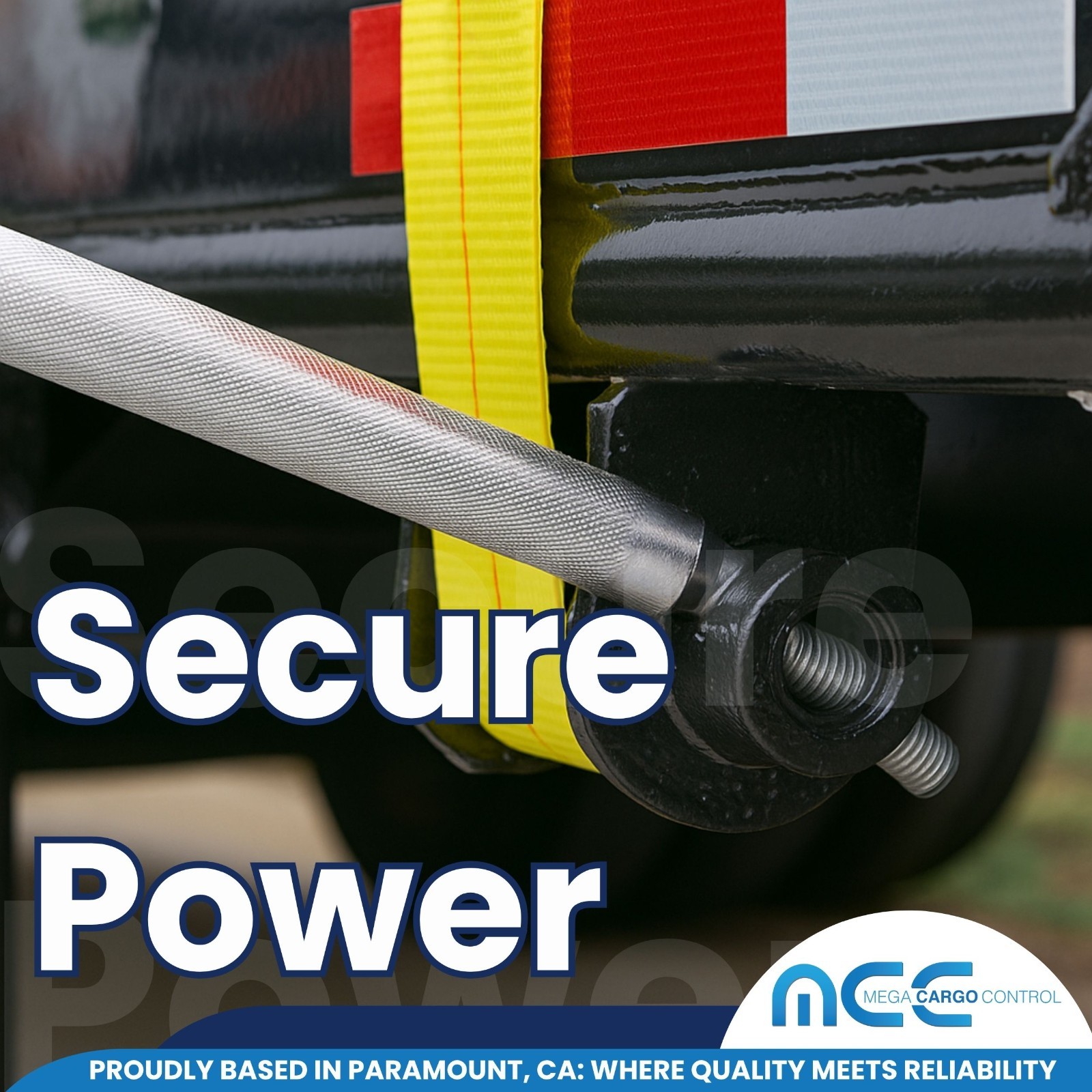 2 Pack Chrome 32" Standard Winch Bar for Flatbed Trailer Cargo Tie Down Strap