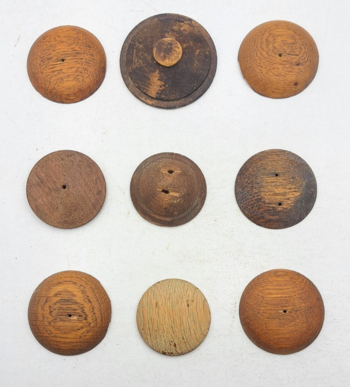 Antique Wooden Decorative Rosette Furnisher Wall Decorations Old Vintage Lot