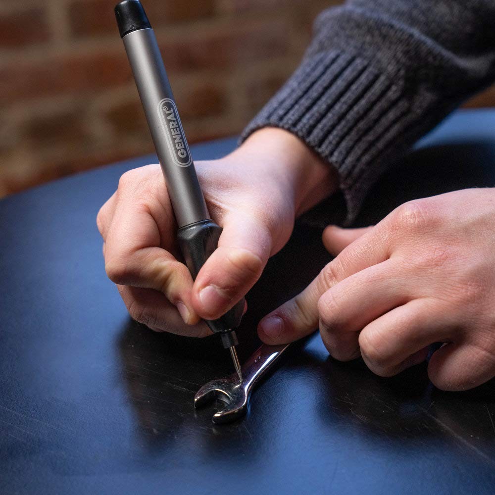 General Tools Cordless Engraving Pen Metal - Diamond Tip Etching Tool Engraving