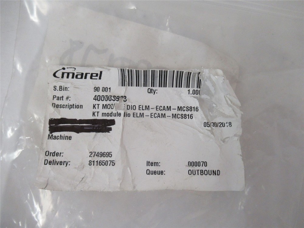 252720 New-No Box; Marel MCS816 Module