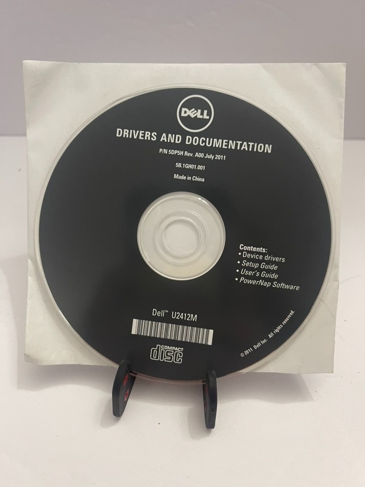Dell Drivers and Documentation Drivers CD-ROM U2412M