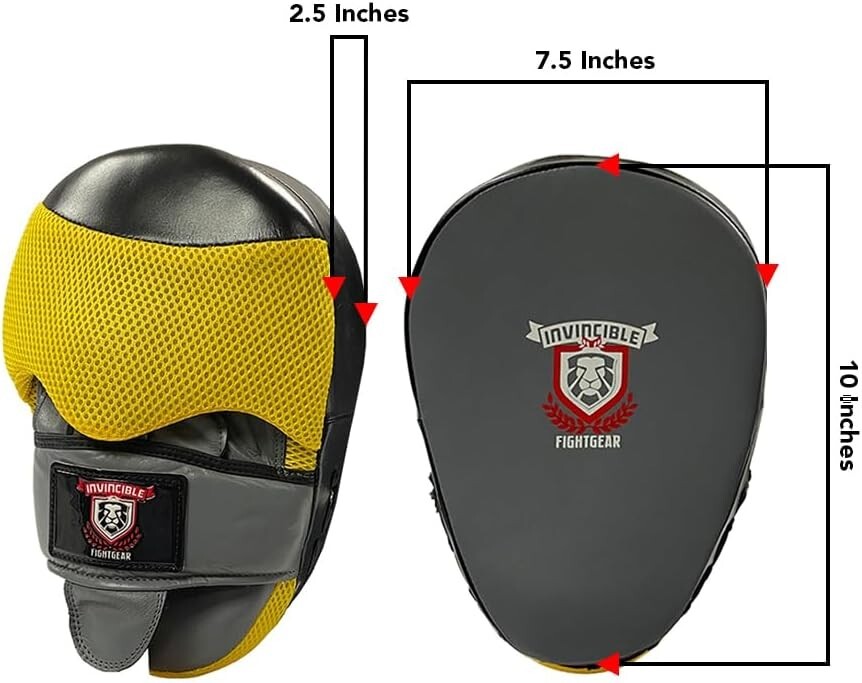 INVINCIBLE Ultimate Performance Boxing Punching Mitts Superior Shock Absorption