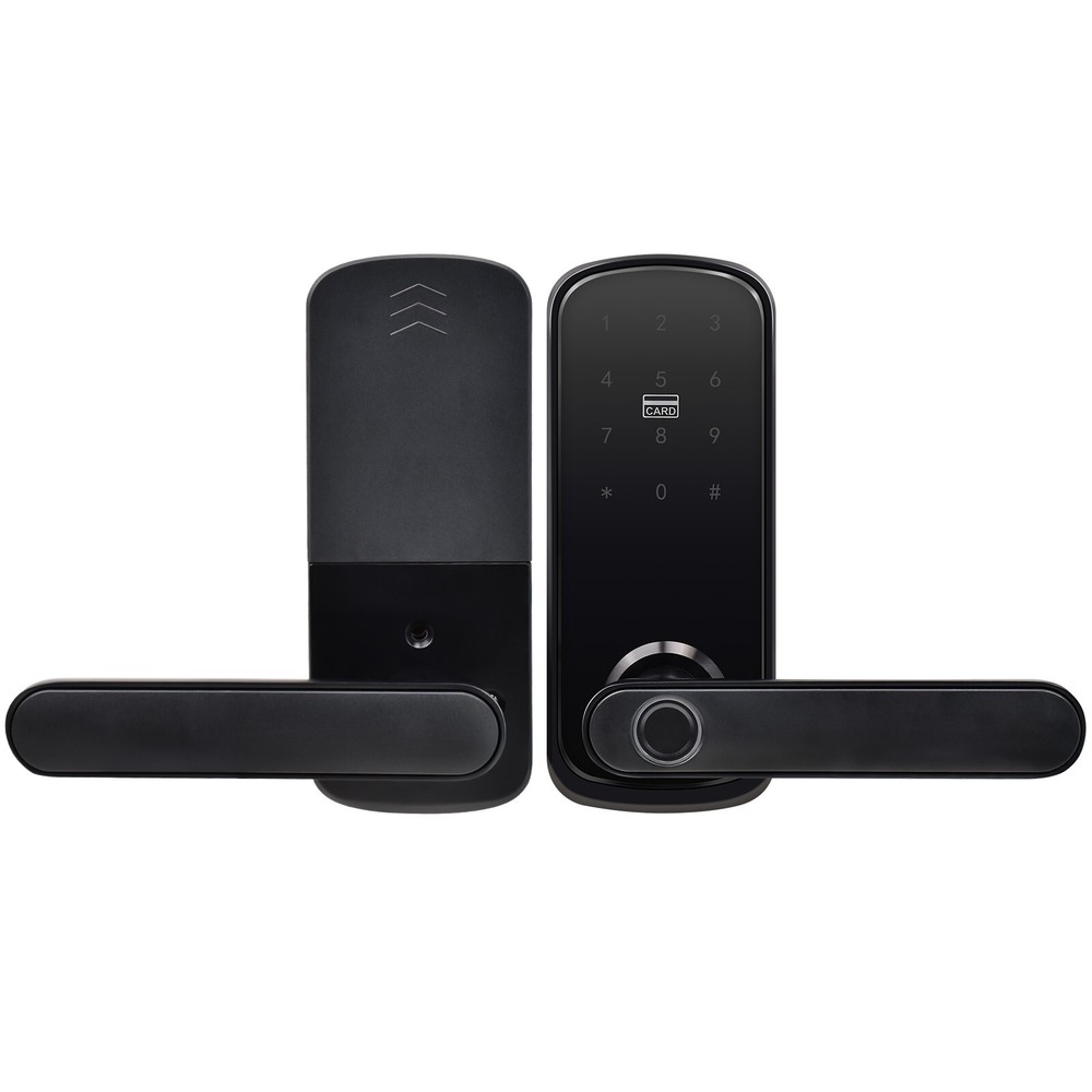 5-in-1 WiFi Smart Door Lock Fingerprint+IC+Code Passcode+Keys+APP Control Unlock