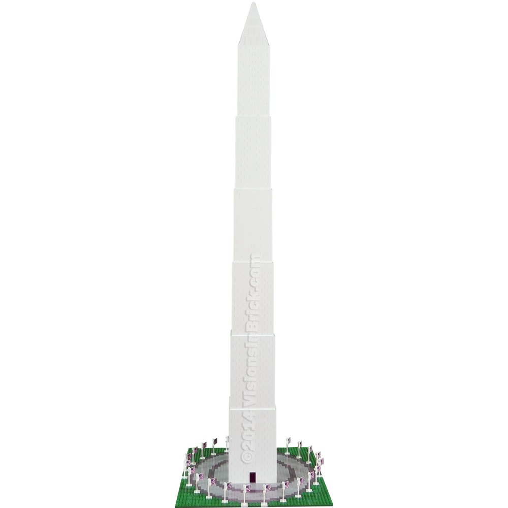 Custom Washington Monument INSTRUCTIONS made for LEGO® pieces