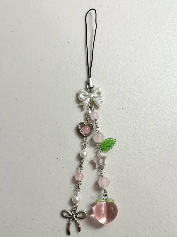 Peach Phone Charm