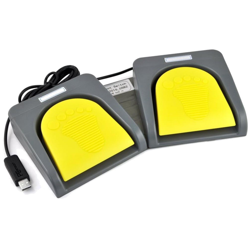 Multi-Functional USB Foot Switch for Games & Professional Use- Aluminum Design