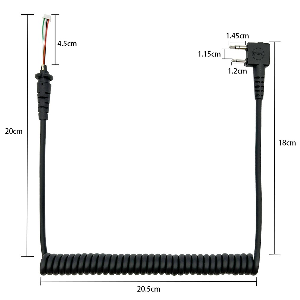 Microphone Cable Replacement For TK360 TK360G TK272 TK272G TK273 Speaker Mic