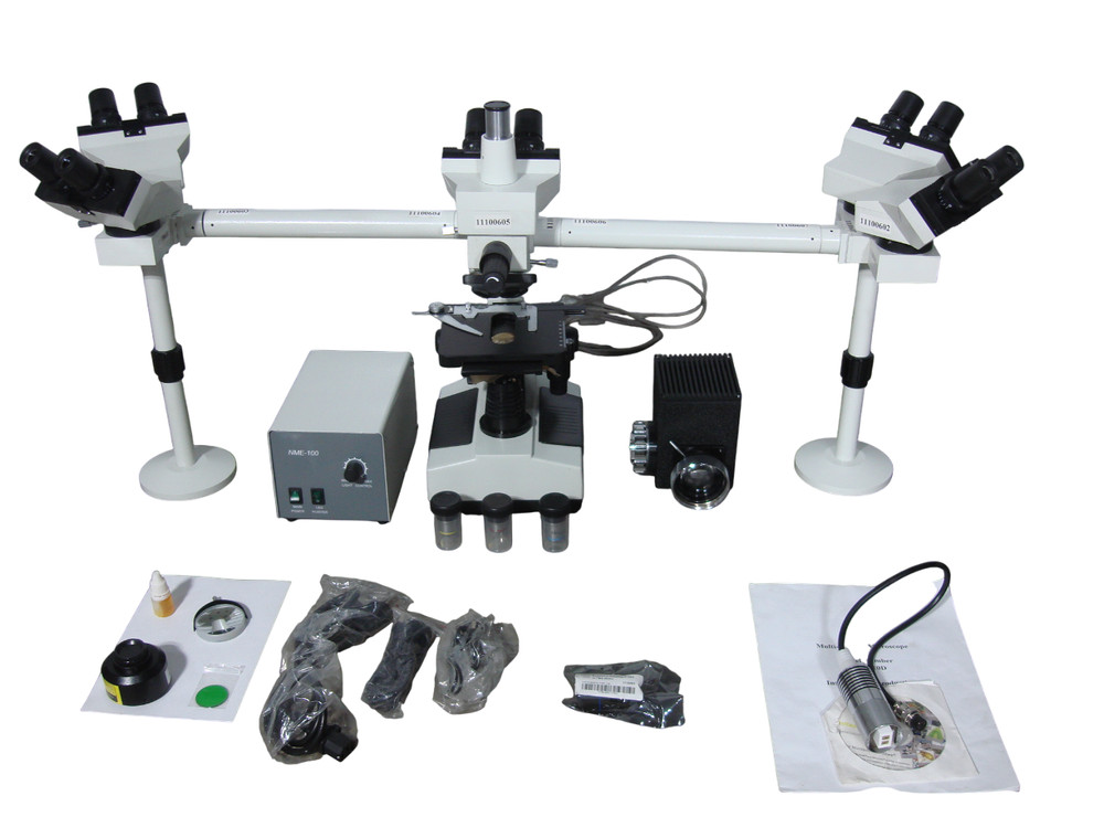 Pro Microscope XSZ-510D 5 Head Multi-Viewing Teaching Microscope XSZ-510