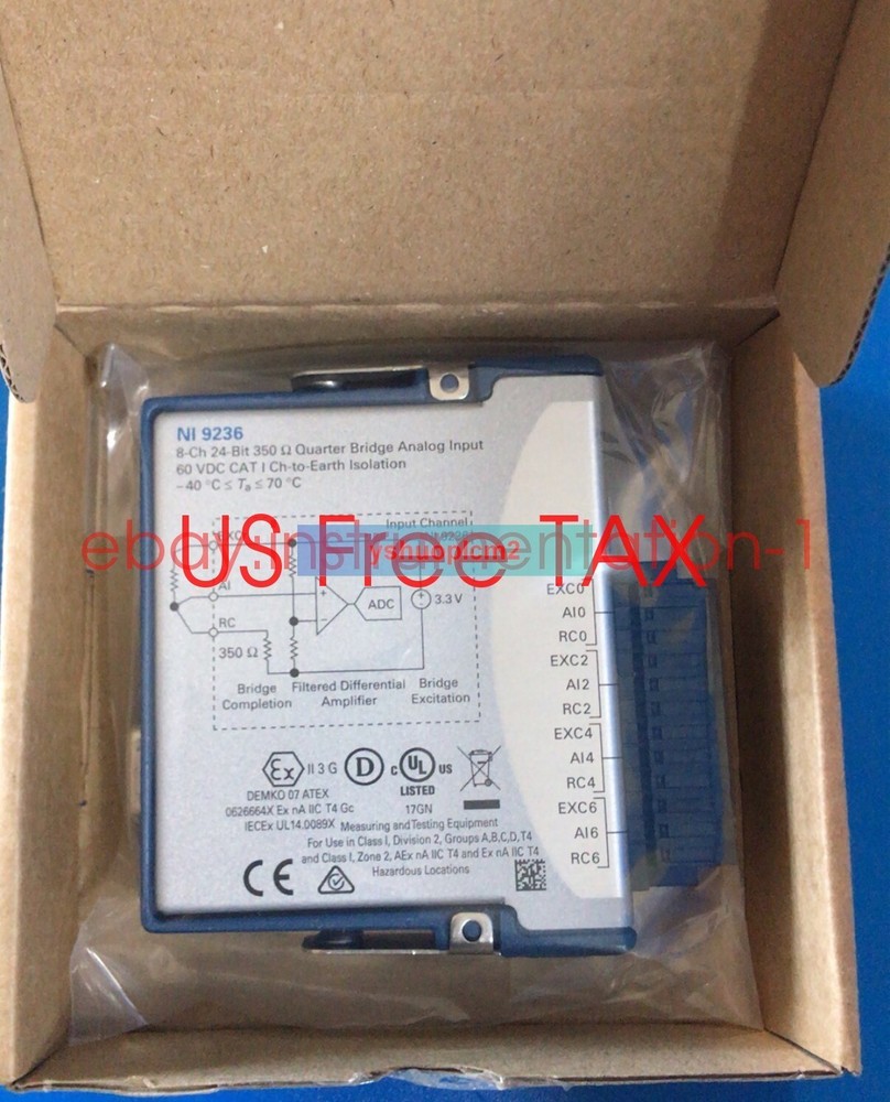 National Instruments NI 9236 cDAQ Strain / Bridge Analog Input Module new in box
