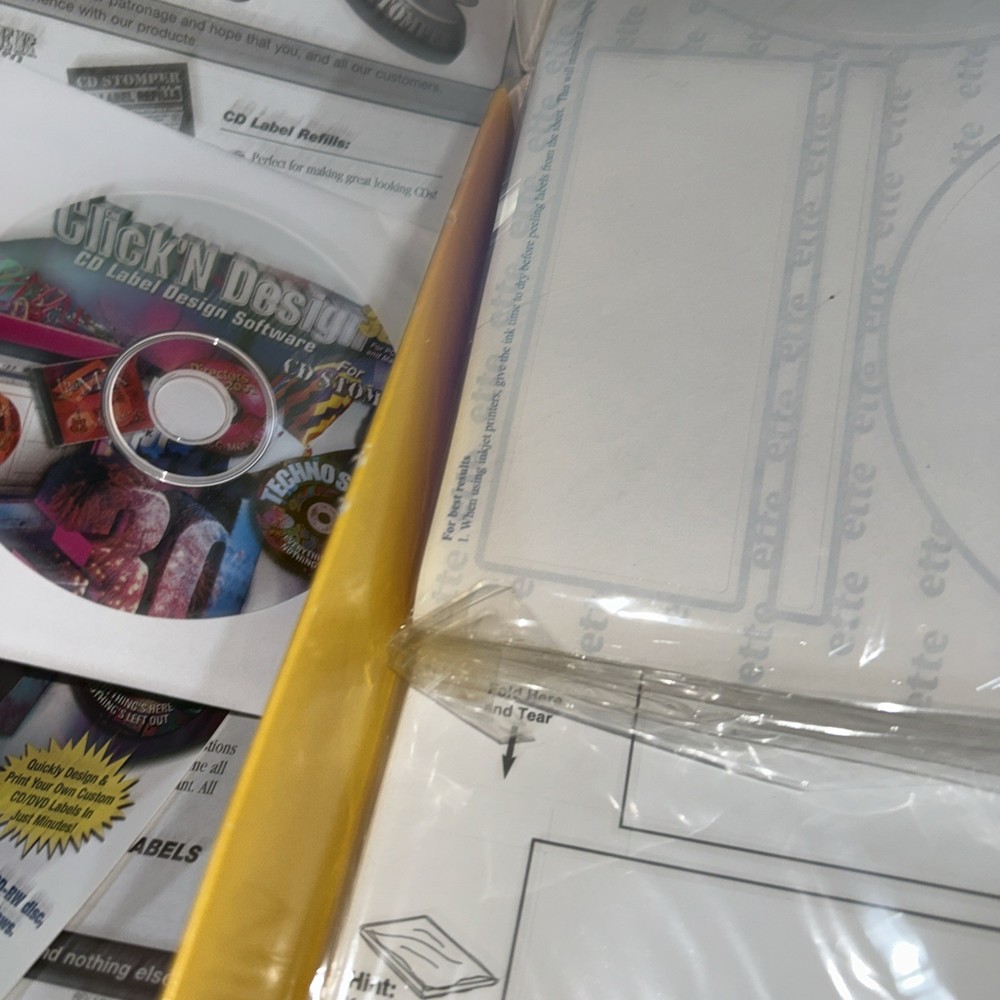 CD Stomper Pro CD Labeling System Kit Create CD Labels By Stomp 2003
