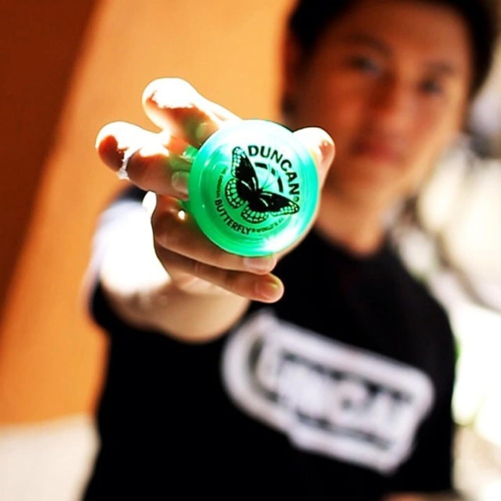 Compact Beginner Butterfly Yo-Yo - Green, Durable Design for Young Learners
