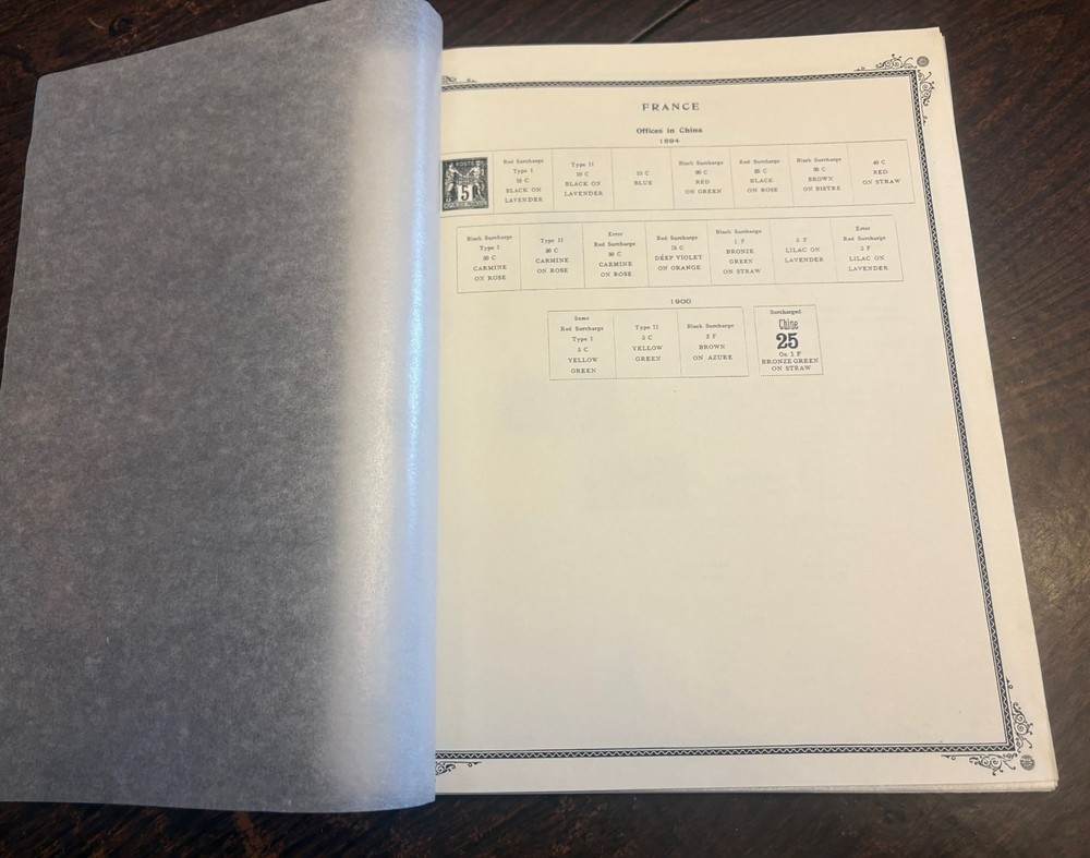 Scott Specialty Album pages for French Offices in China