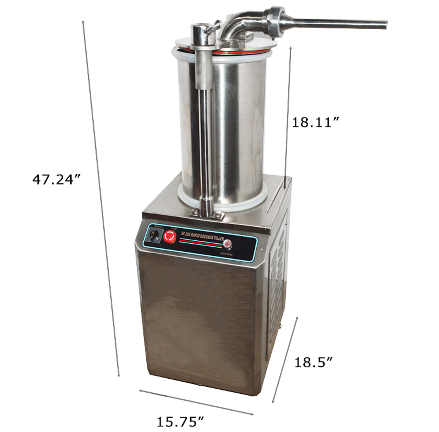 Hydraulic 57 lb. Sausage Stuffer | Automatic 110V | 882 lb/h | Sausage Filling