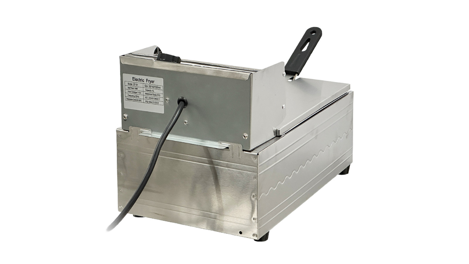 NEW 6L 1600W Electric Deep Fryer Single Tank Basket Commercial Restaurant