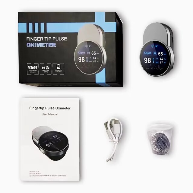 Home intelligent finger pulse circular oximeter