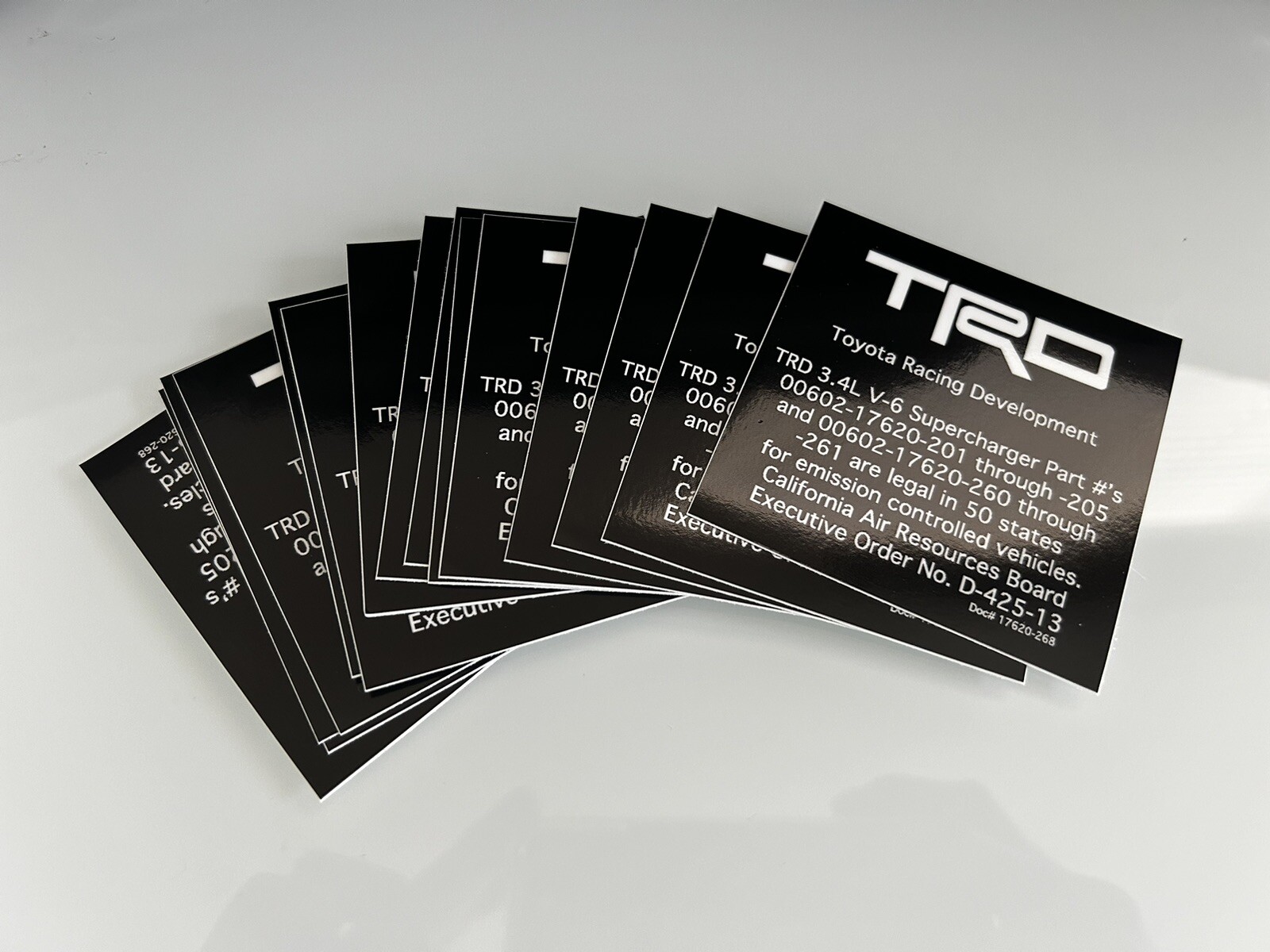 TRD Supercharger CARB (D-425-13) Sticker