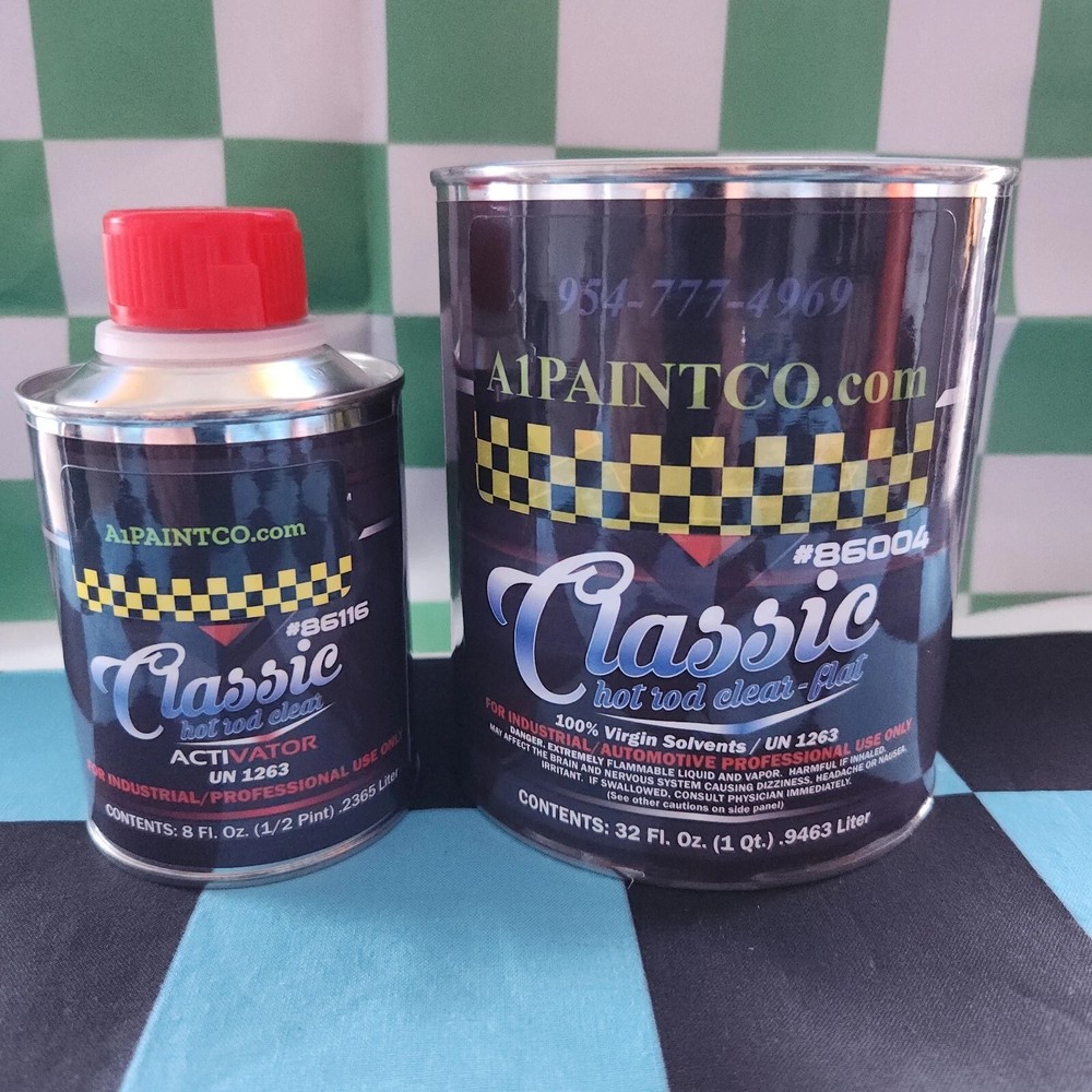 Flat Clear Hot Rod Classic KIT with Activator -QUART
