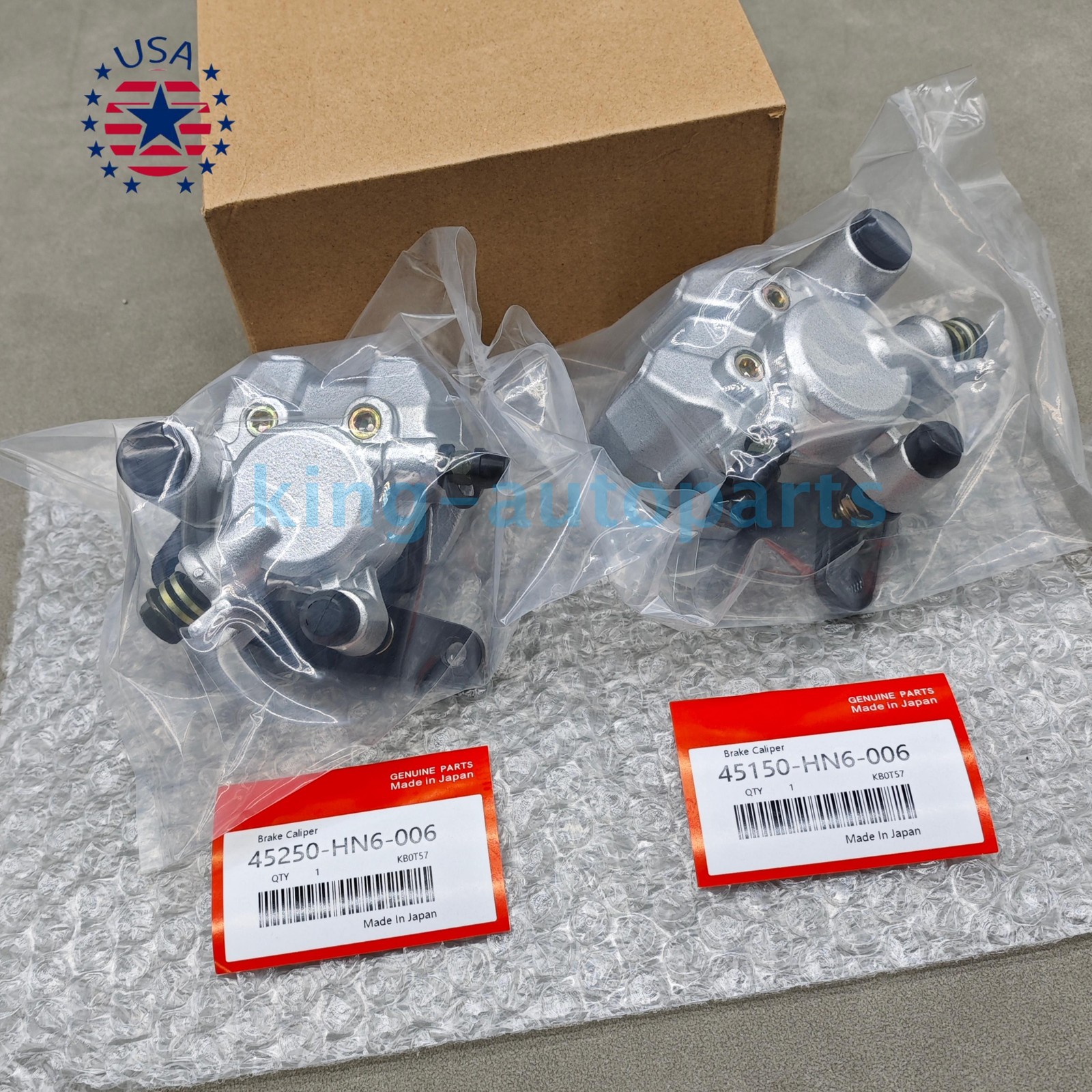 OEM Front Brake Calipers & Pads Fits For Honda Sportrax 400 TRX400EX 1999-2014