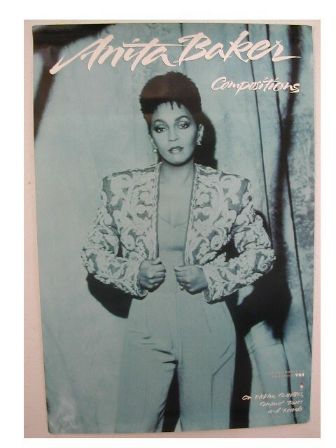 Anita Baker Poster Compositions Blue and White Promo