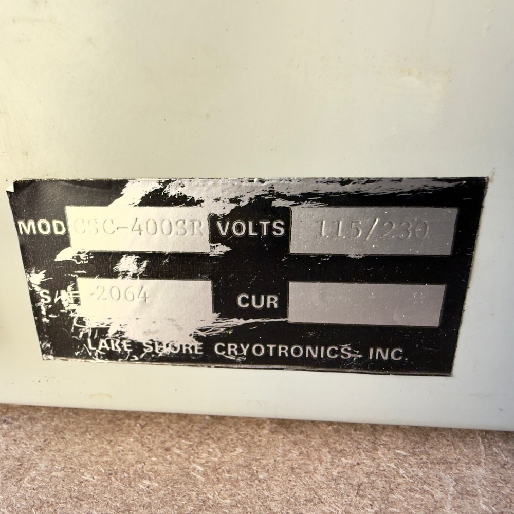 Lake Shore Cryotronics CSC400 Vintage Cryogenic Capacitance Controller Powers On