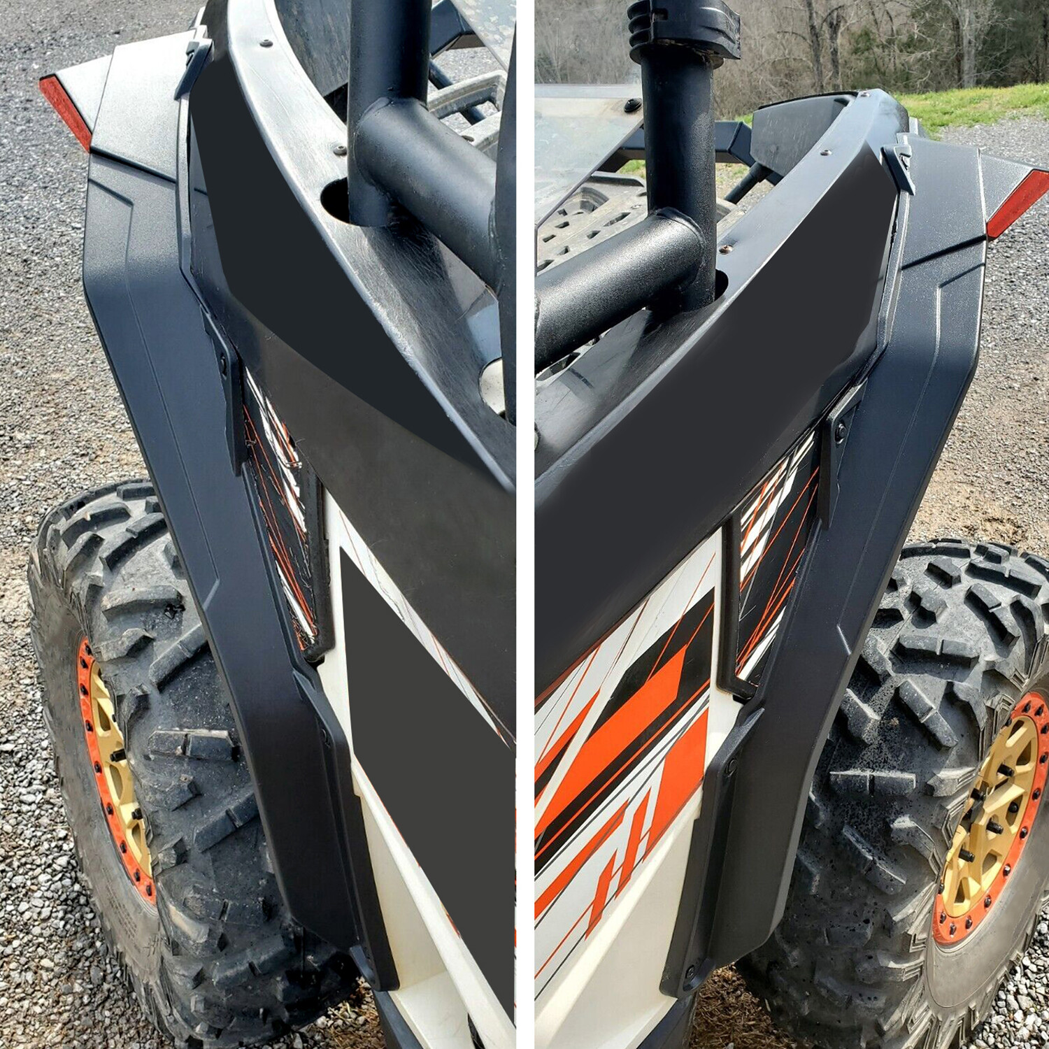Rear+Front Fender Flares For 2013-2016 CAN AM Maverick Max 1000/1000R #715001323