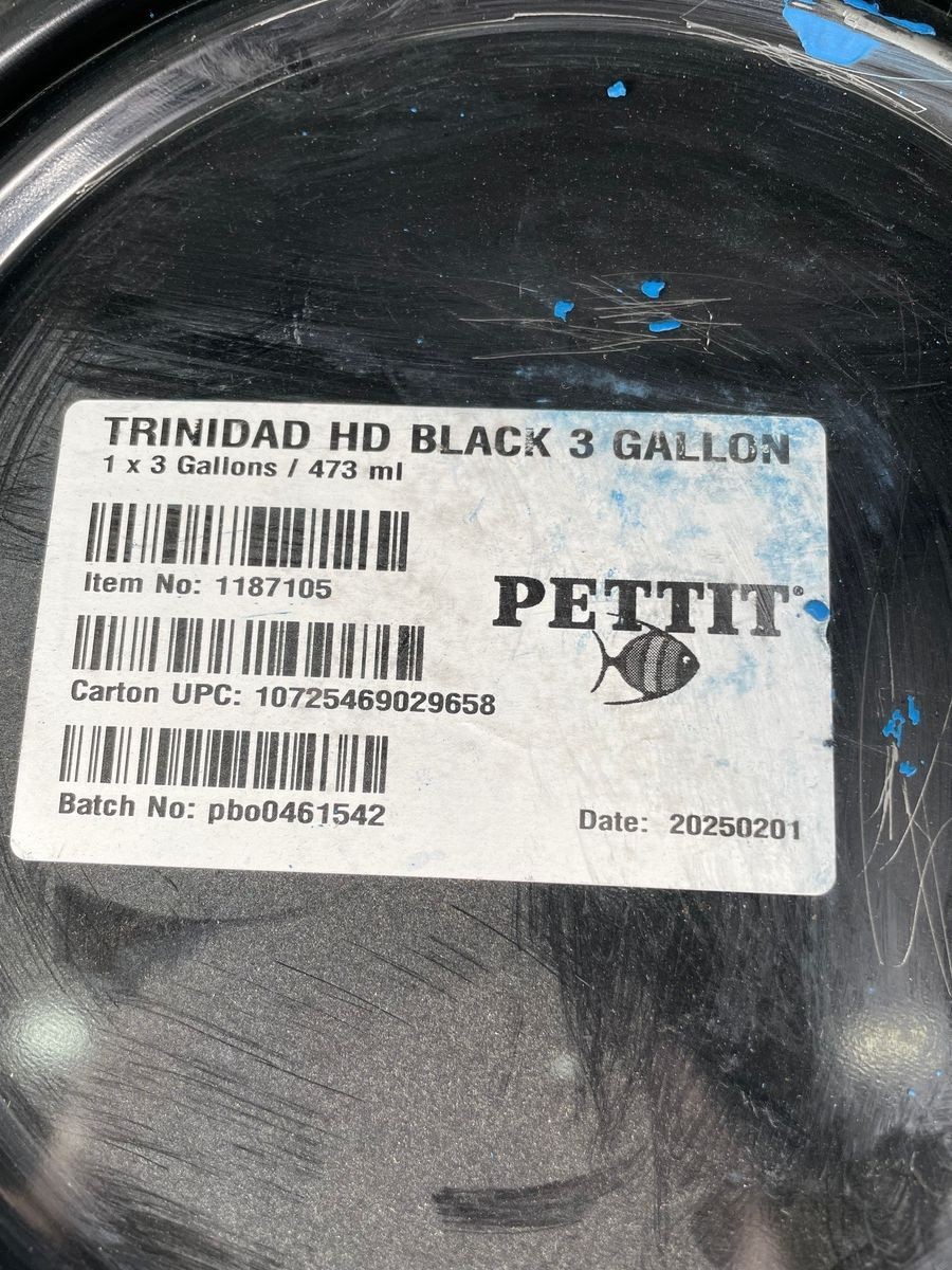 PETTIT 1871XL Trinidad HD Black Antifouling Marine Paint 3-Gallon Bucket*