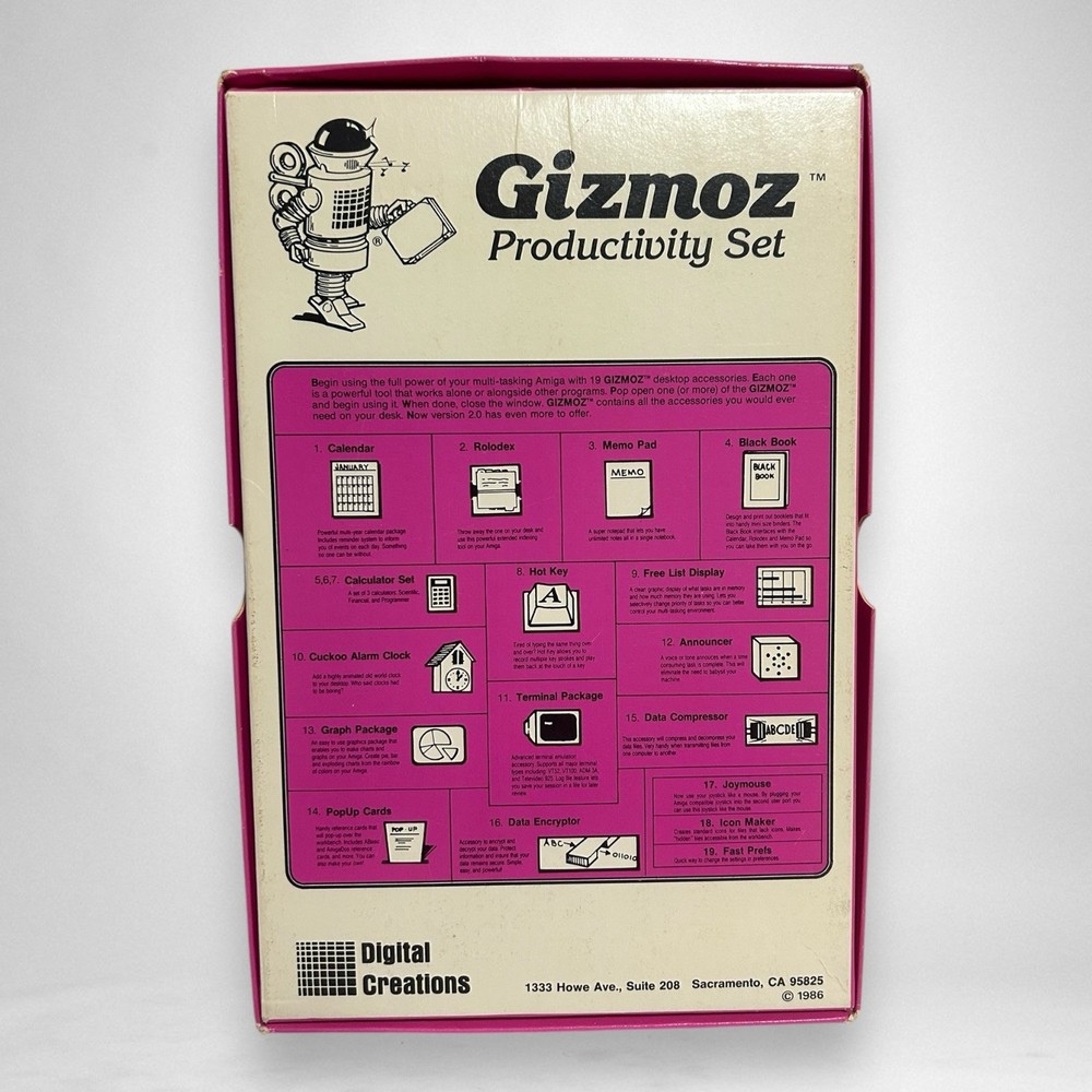 Gizmoz Productivity Set Commodore Amiga Floppy Software