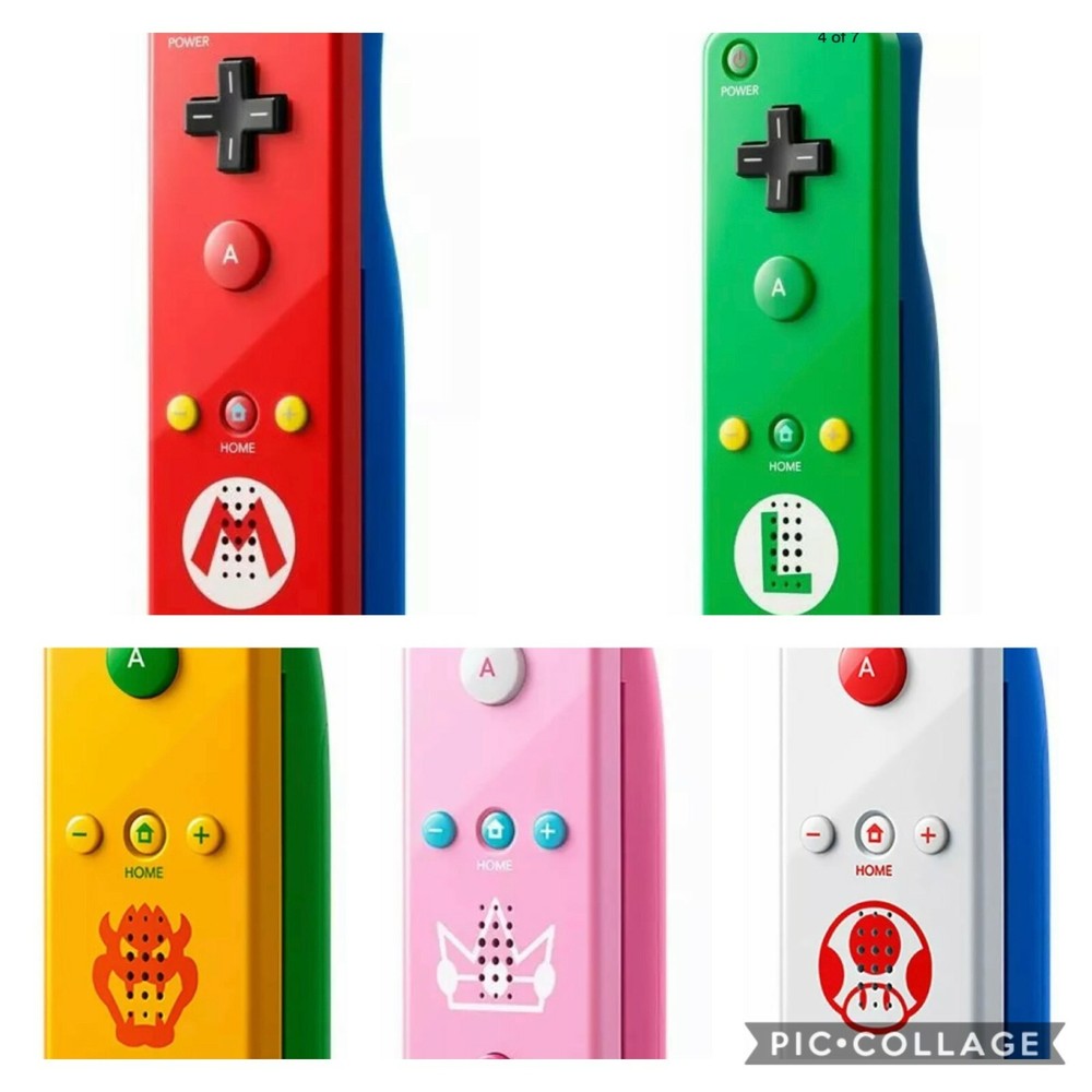 Wii remote control plus Nintendo [6 variations] Mario No box only a main part