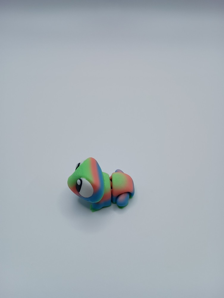 3D Printed Jiggle Pet Rainbow Frog
