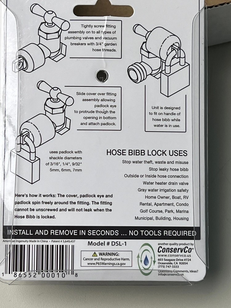 Hose Bibb Lock by ConservCo