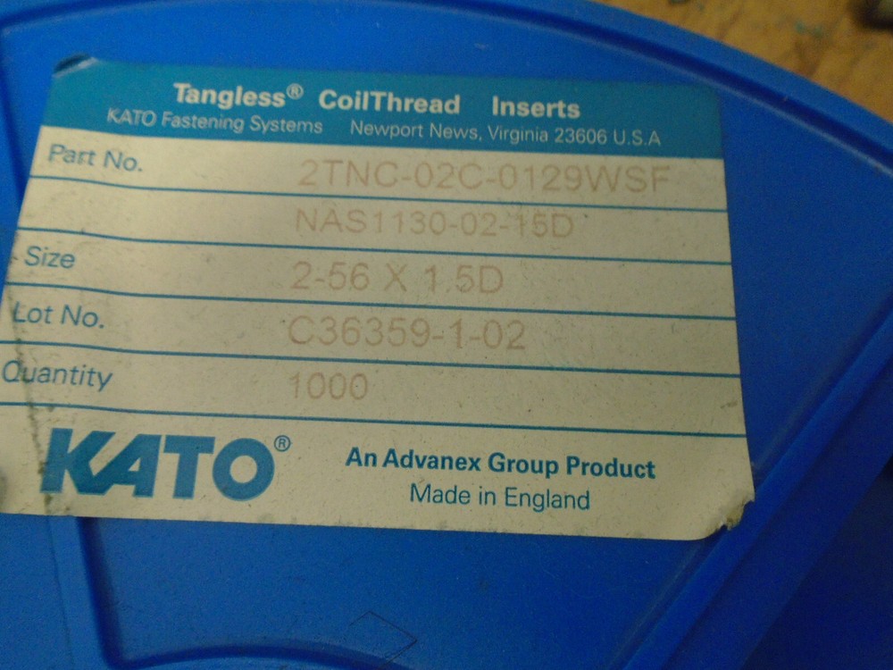 KATO TANGLESS THREAD COILS-2-56/1.5D-PARTIAL ROLLS